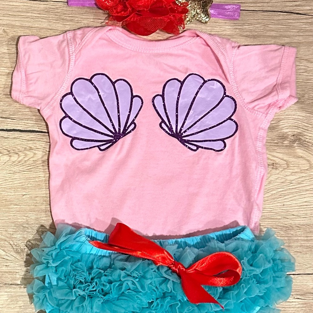 Pink and Blue Mermaid Costume for Kids